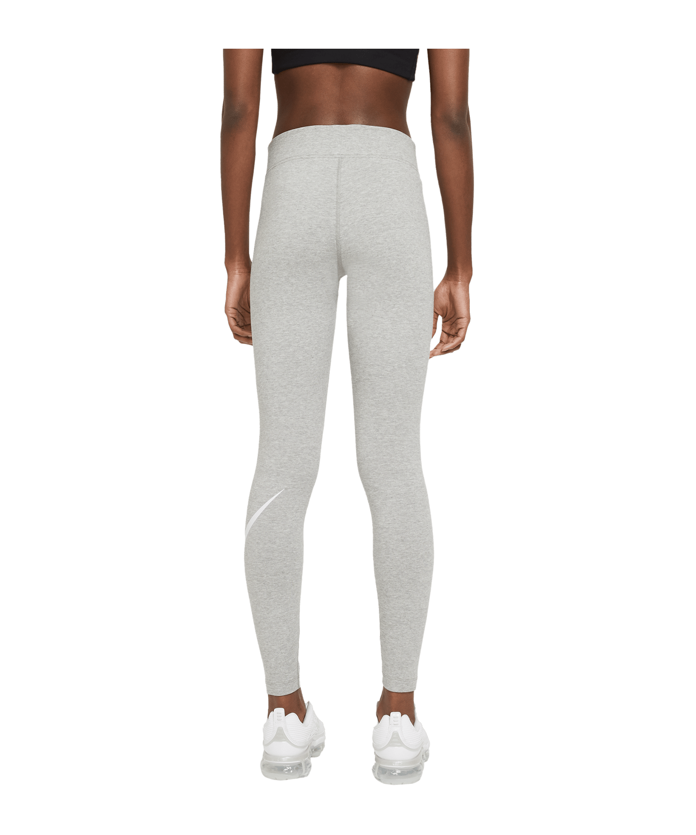 Nike Essentials Swoosh Leggings Damen Grau F063 - grau