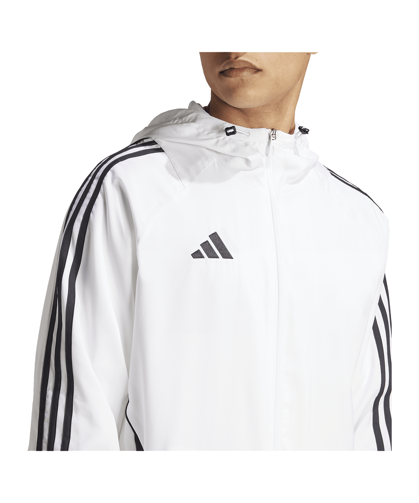 adidas Tiro 24 Windbreaker Weiss Schwarz | - weiss