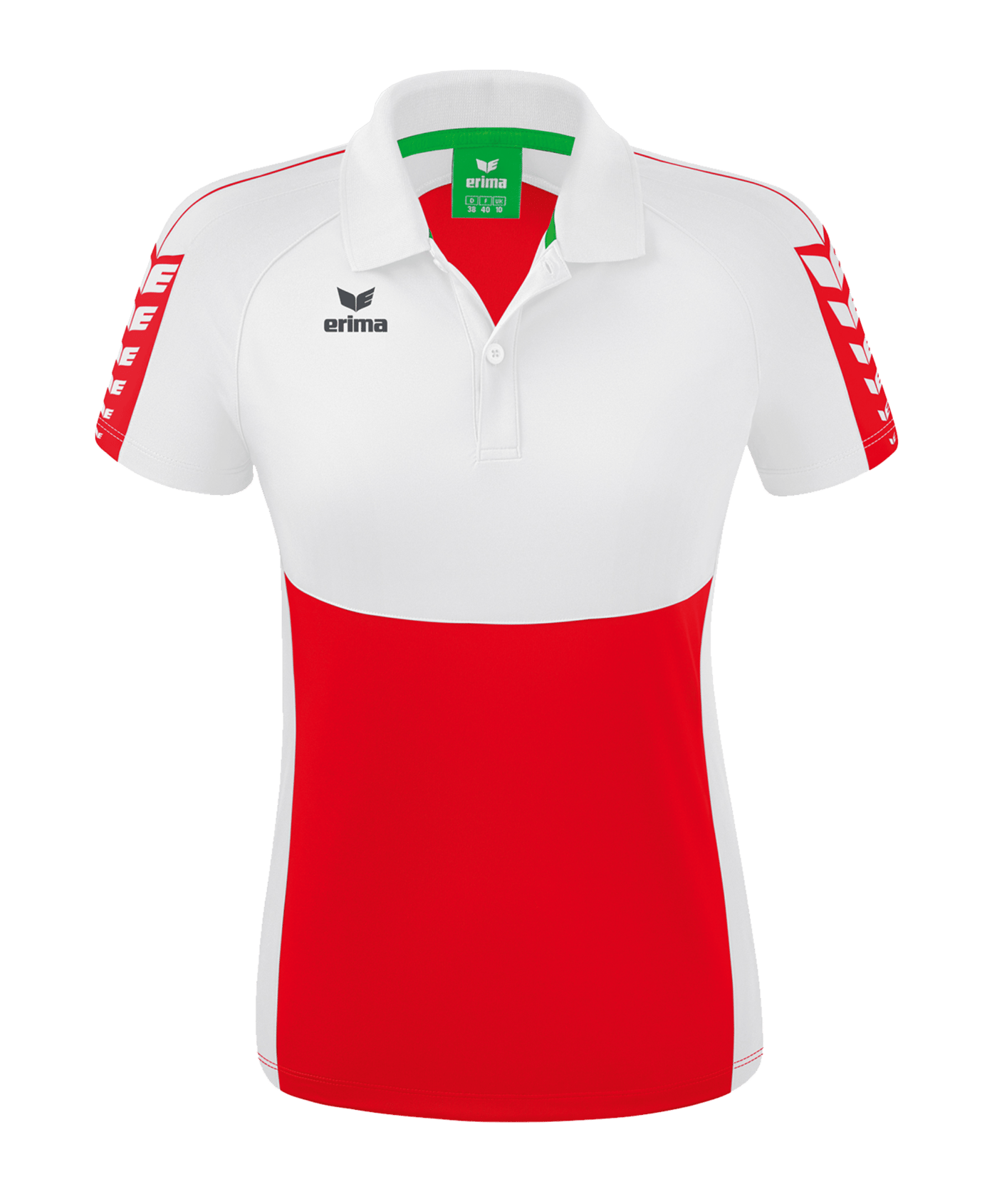 Erima Six Wings Poloshirt Damen Rot Weiss - rot
