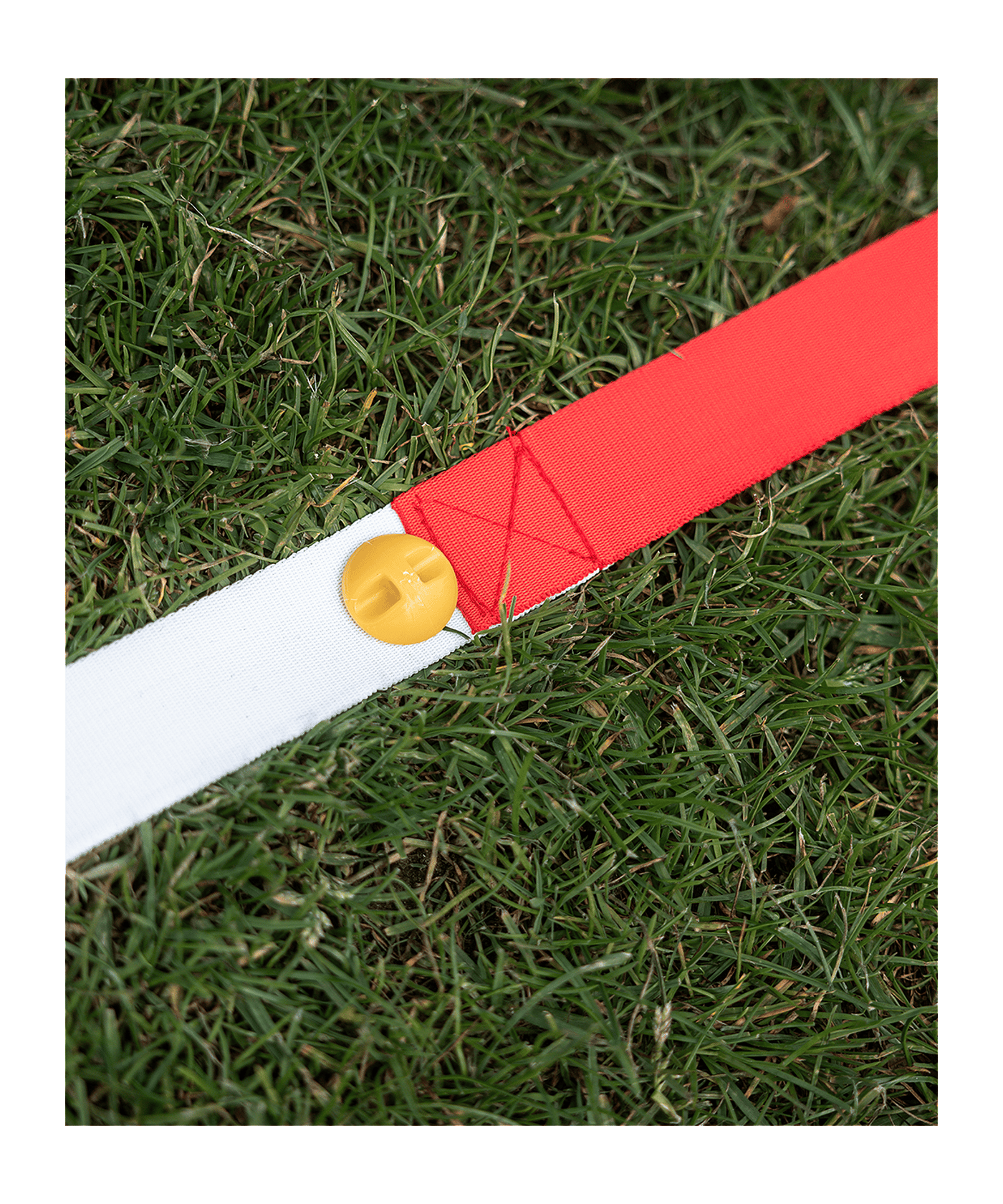 Cawila ACADEMY Spielfeldmarkierung 25x20m | | Rot-Weiss | FUNINO Markierungsgurte - rot