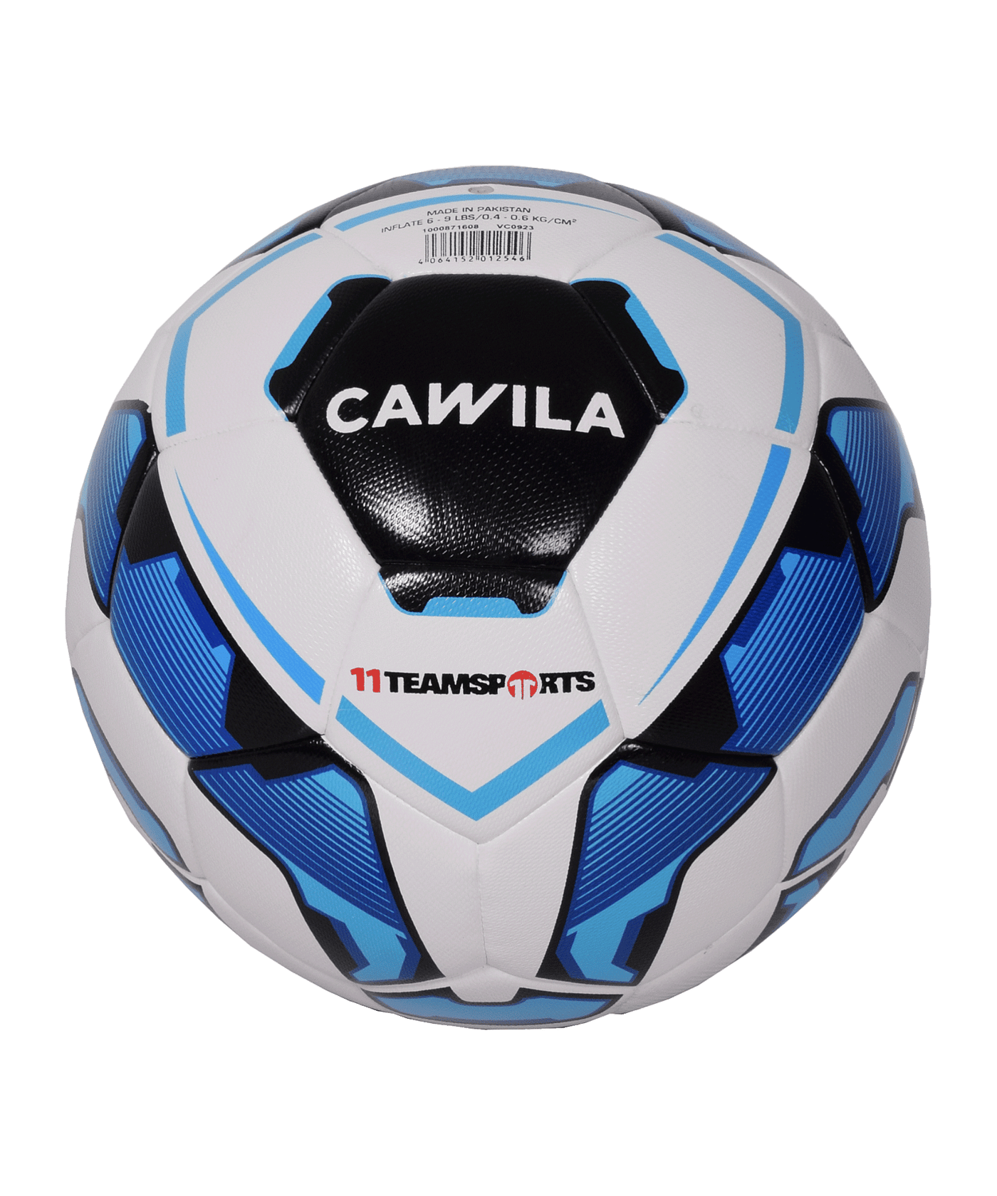 Cawila Fussball 11teamsports Hybrid Technology 290g X-LITE Weiss Blau - weiss