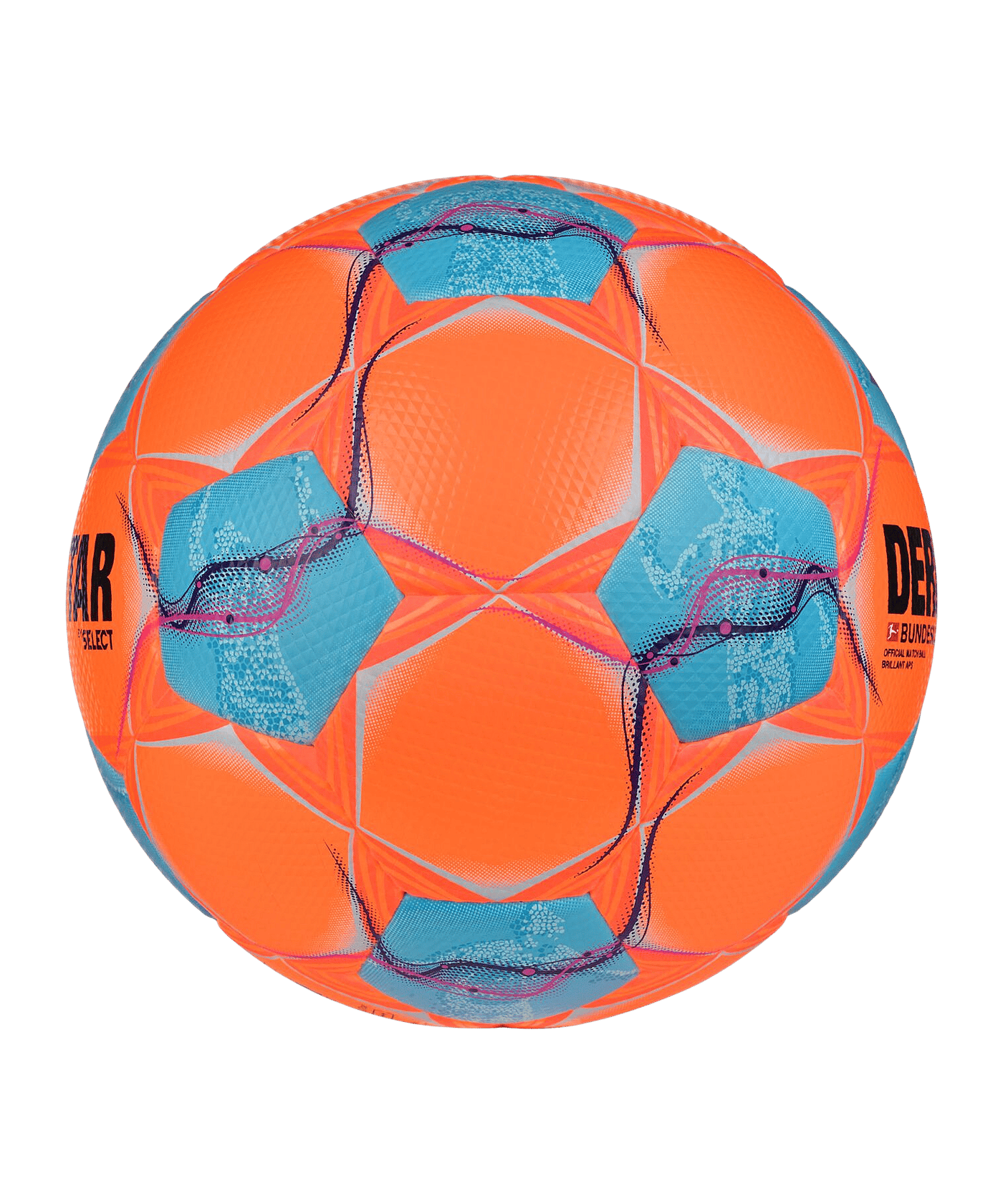 Derbystar Bundesliga Brillant APS High Visible v25 Spielball Orange - orange