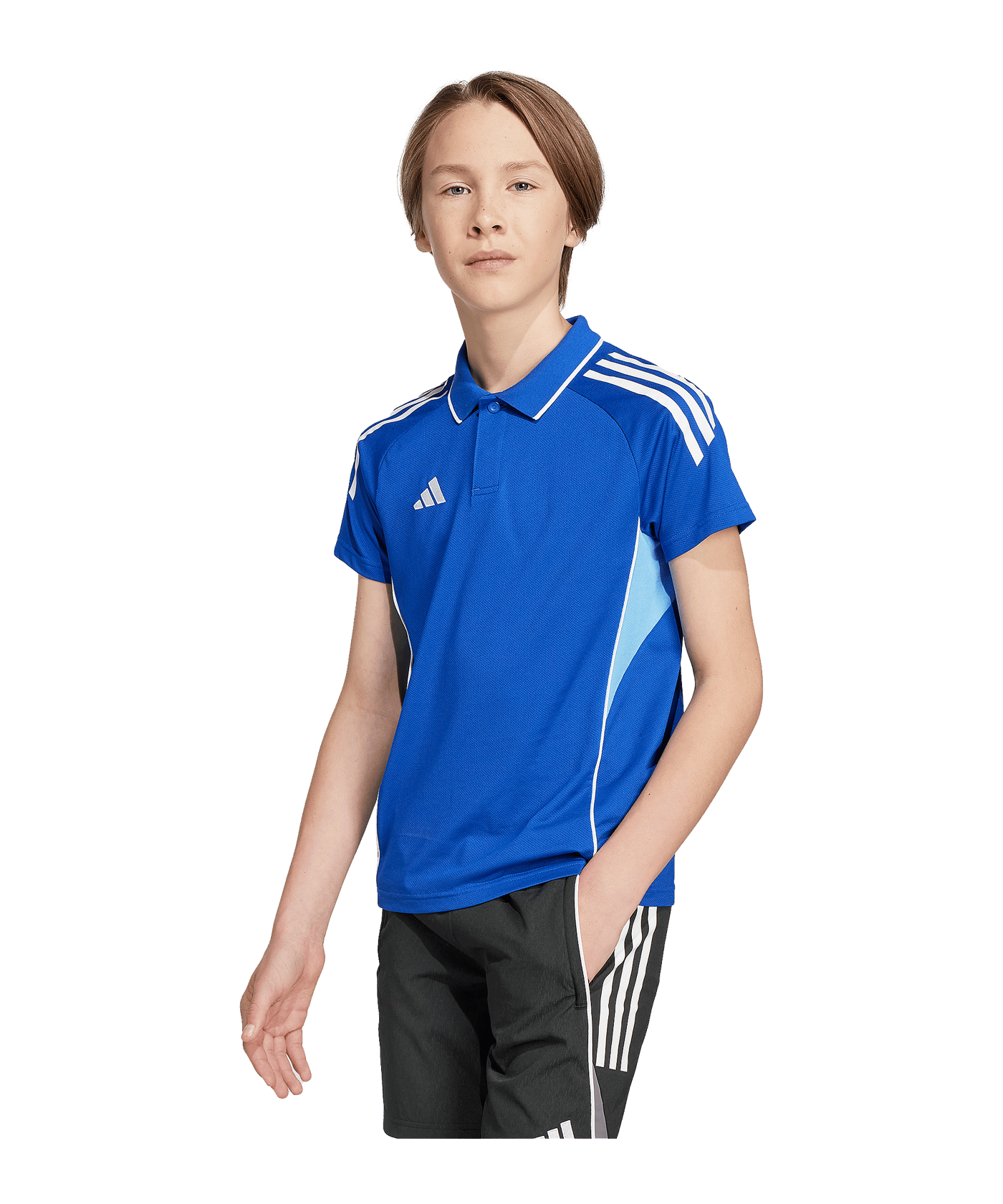 adidas Tiro 25 Competition Polo Kids Blau - blau