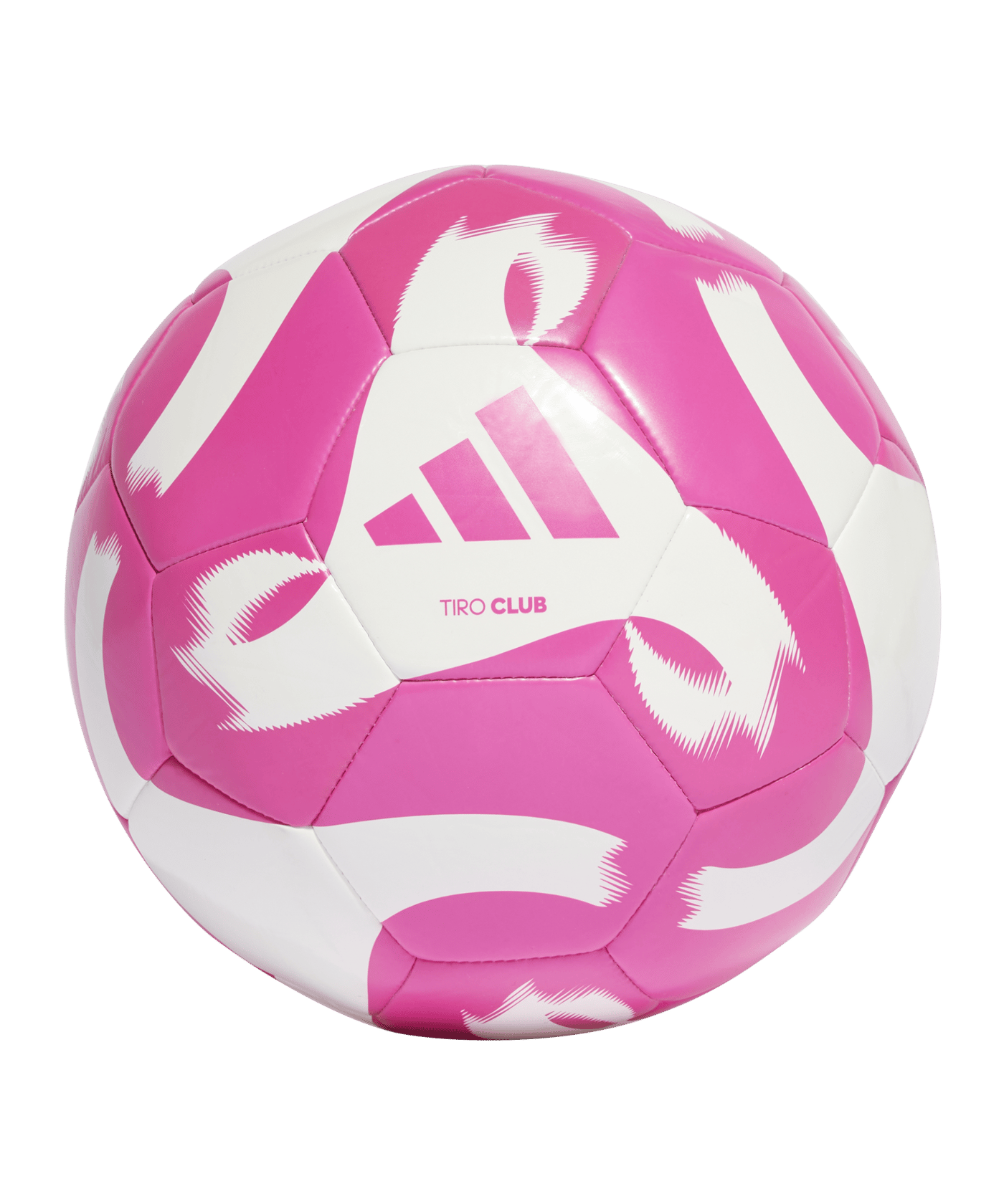 adidas Tiro Club Trainingsball Weiss Pink | - weiss