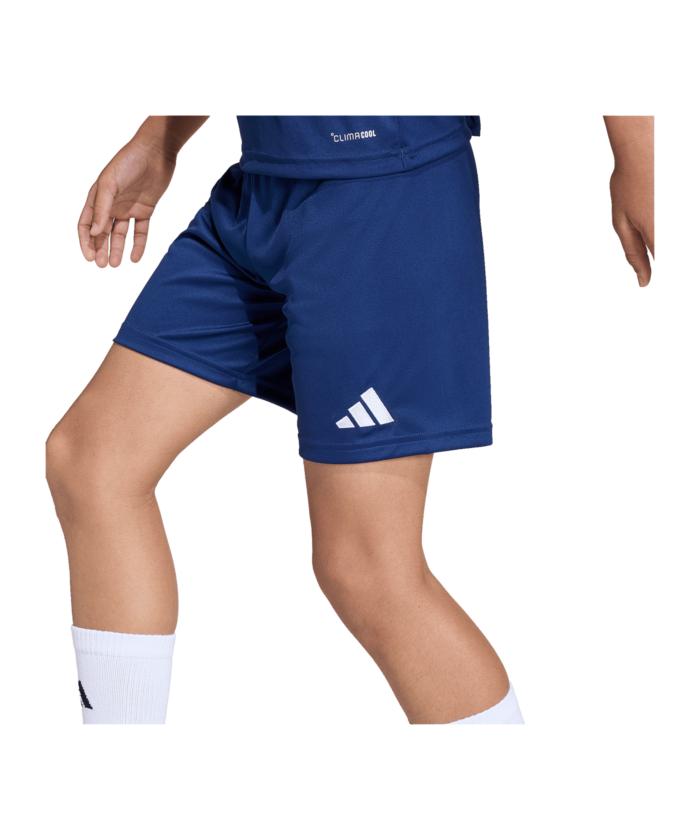 adidas Entrada 26 Short Kids Dunkelblau - weiss