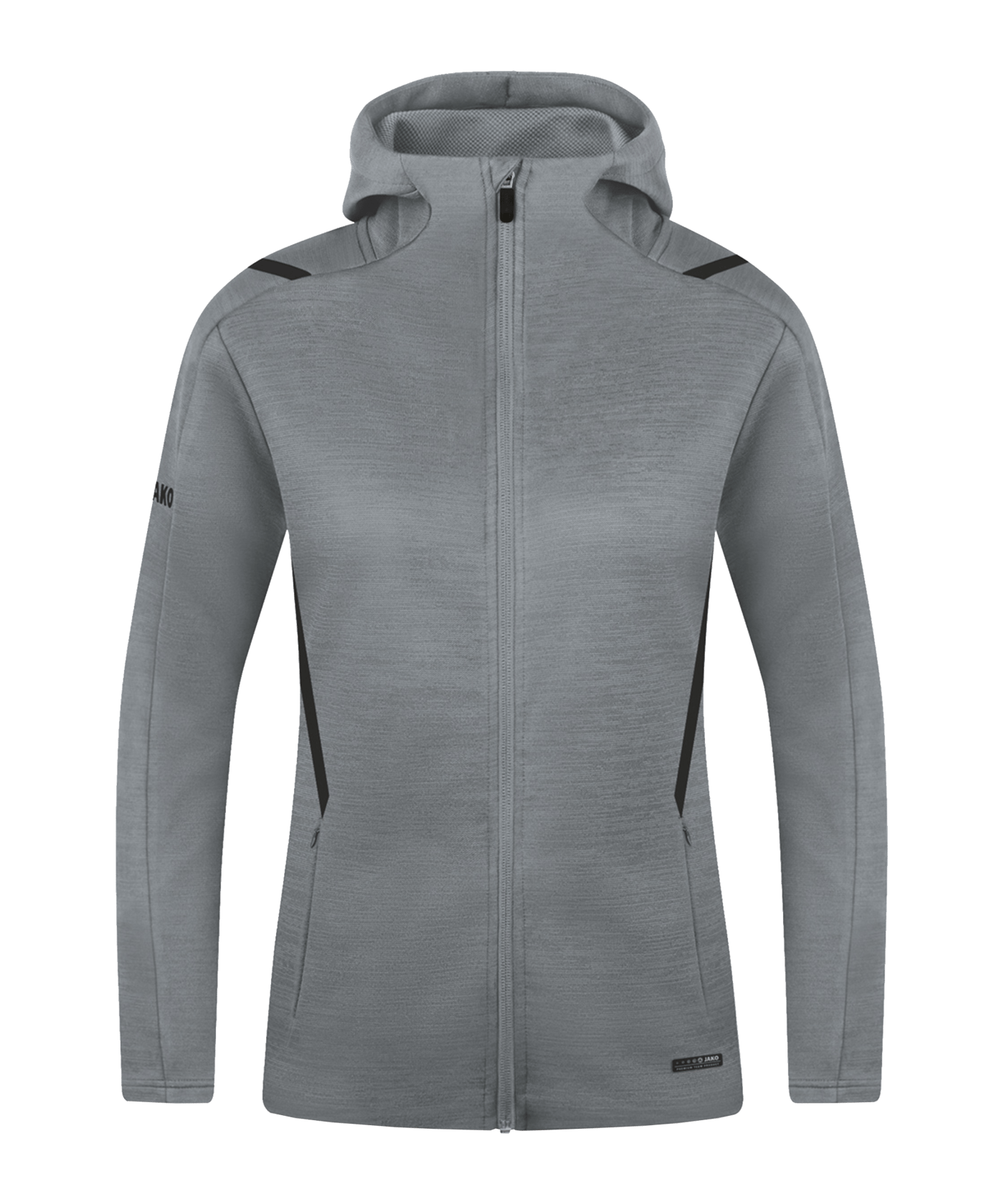 JAKO Challenge Freizeit Kapuzenjacke Damen F531 - grau