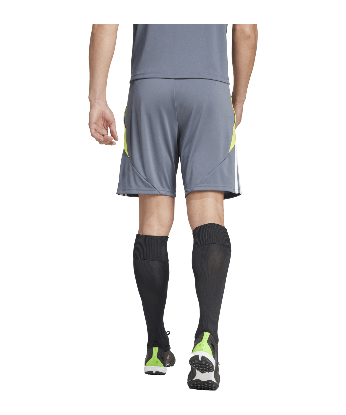 adidas Tiro 24 Training Short Grau Gelb - grau