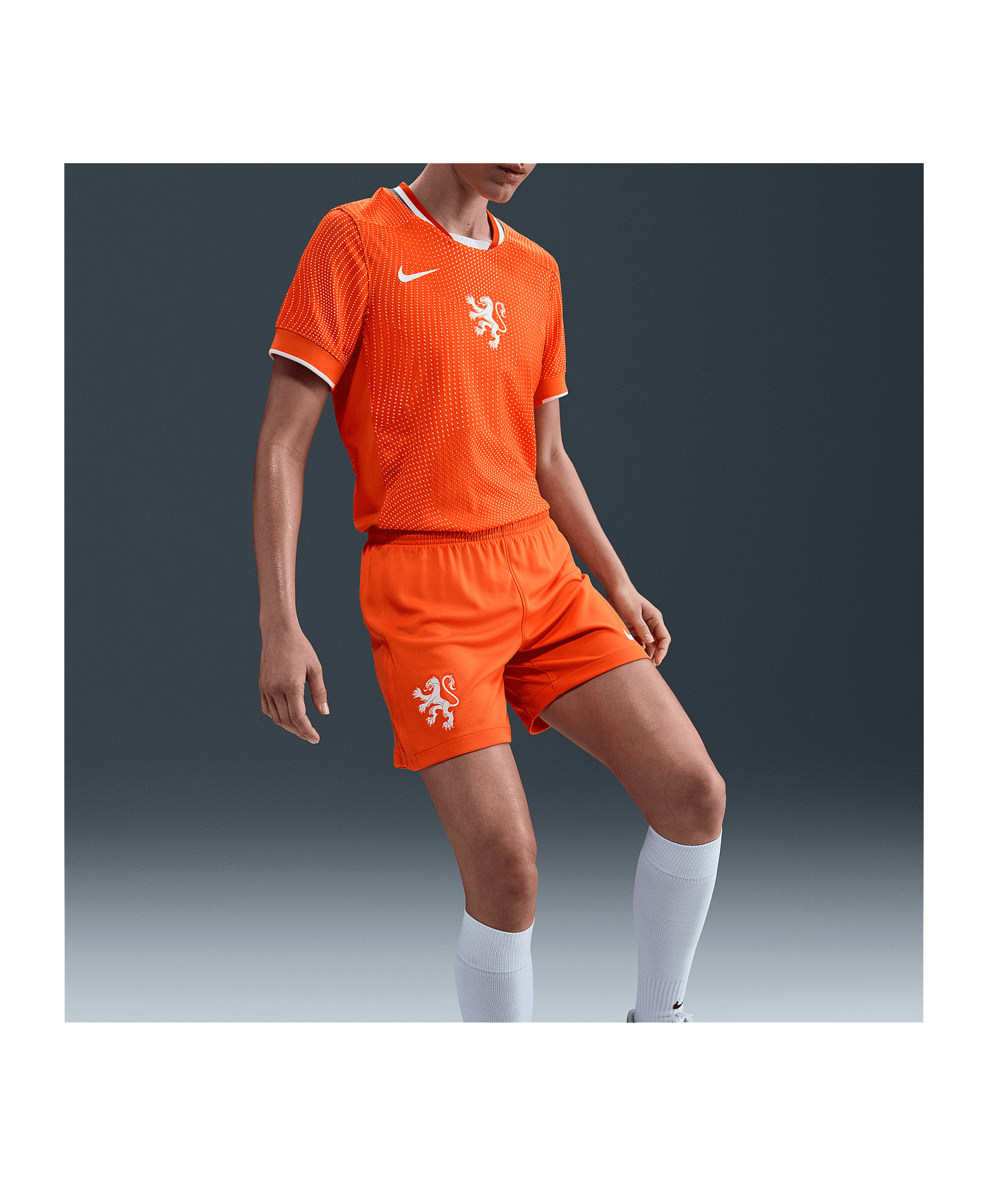 Nike Niederlande Short Home 2025 Damen Orange F819 - orange