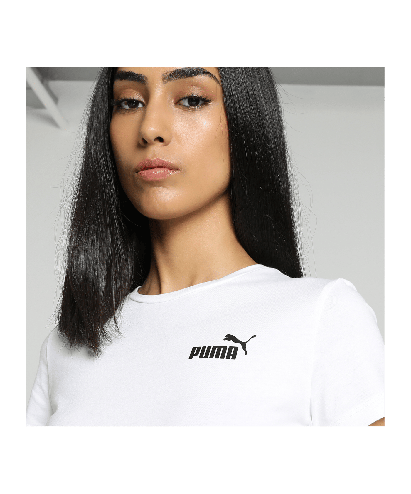 PUMA ESS Small Logo T-Shirt Damen F02 - weiss