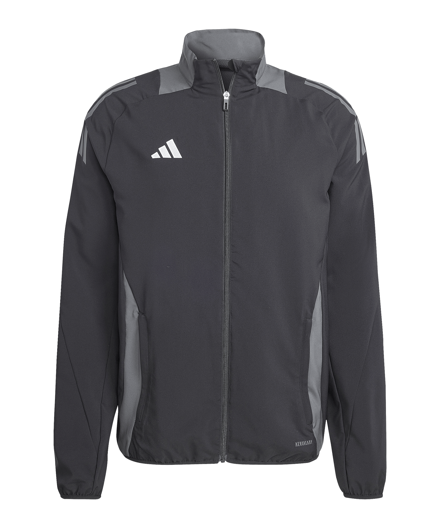 adidas Tiro 24 Competition Präsentationsjacke Schwarz Grau - schwarz