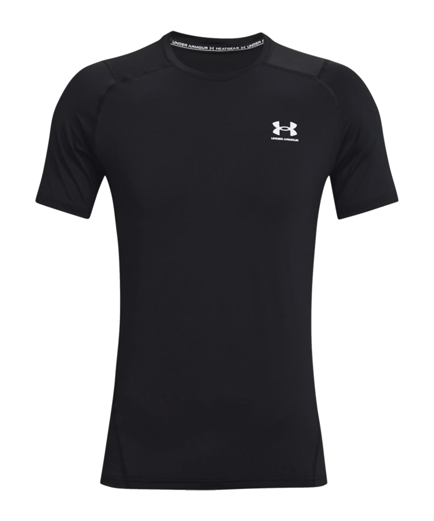 Under Armour HG Fitted T-Shirt Schwarz F001 - schwarz