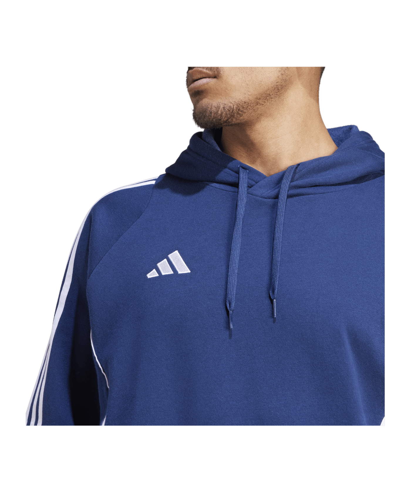 adidas Tiro 24 Hoody Blau Weiss | - blau