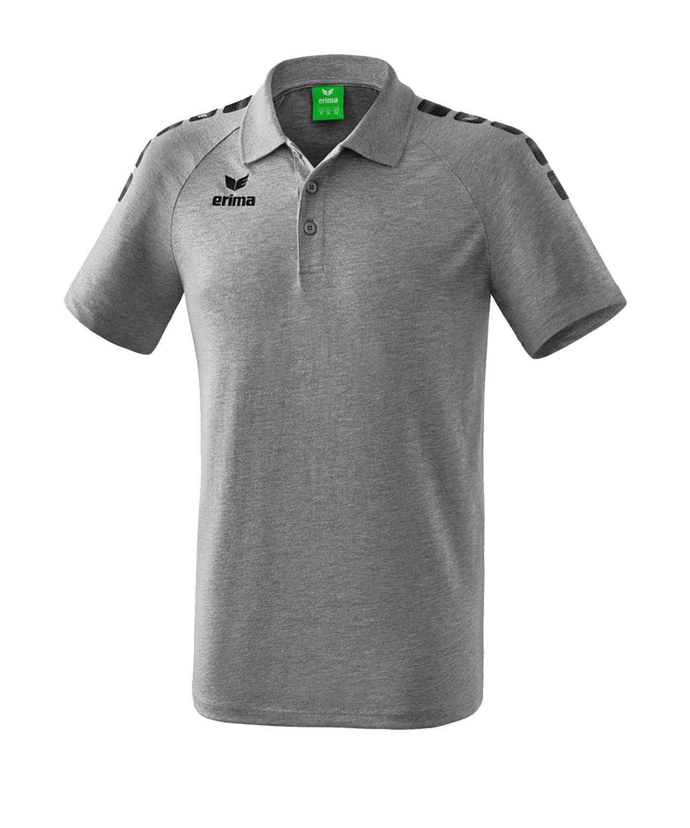 Erima Essential 5-C Poloshirt Grau Schwarz - grau