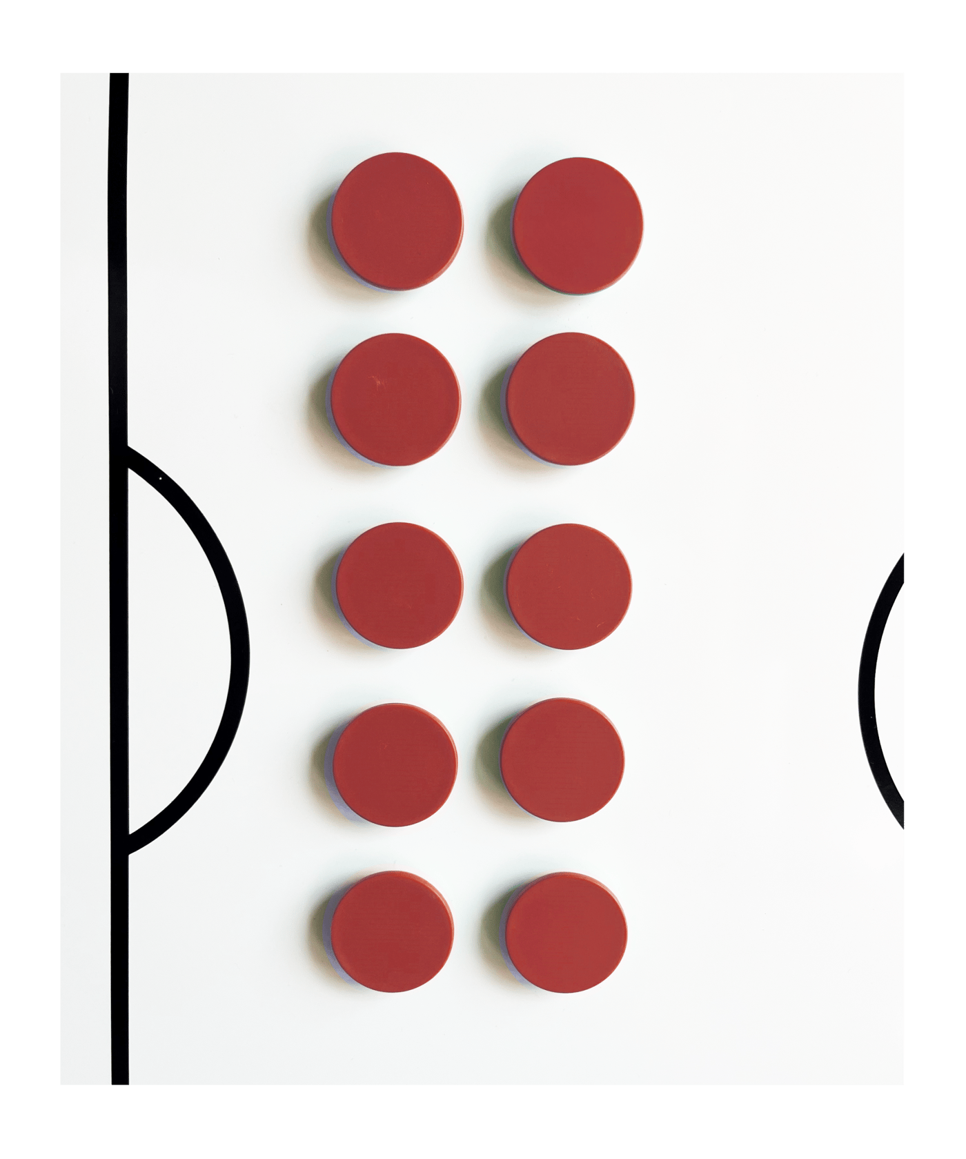 Cawila PRO Rundmagnet 10er Set 30mm Rot - rot