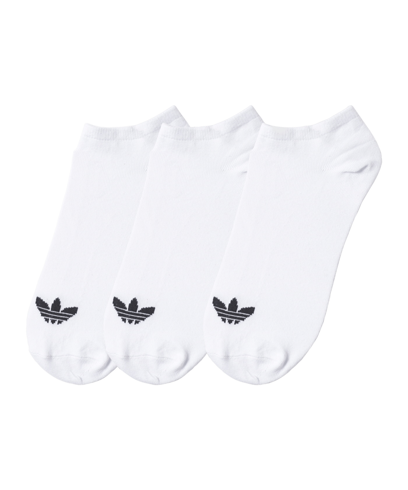 adidas Trefoil Liner Kurzsocken 3er Pack Weiss - weiss