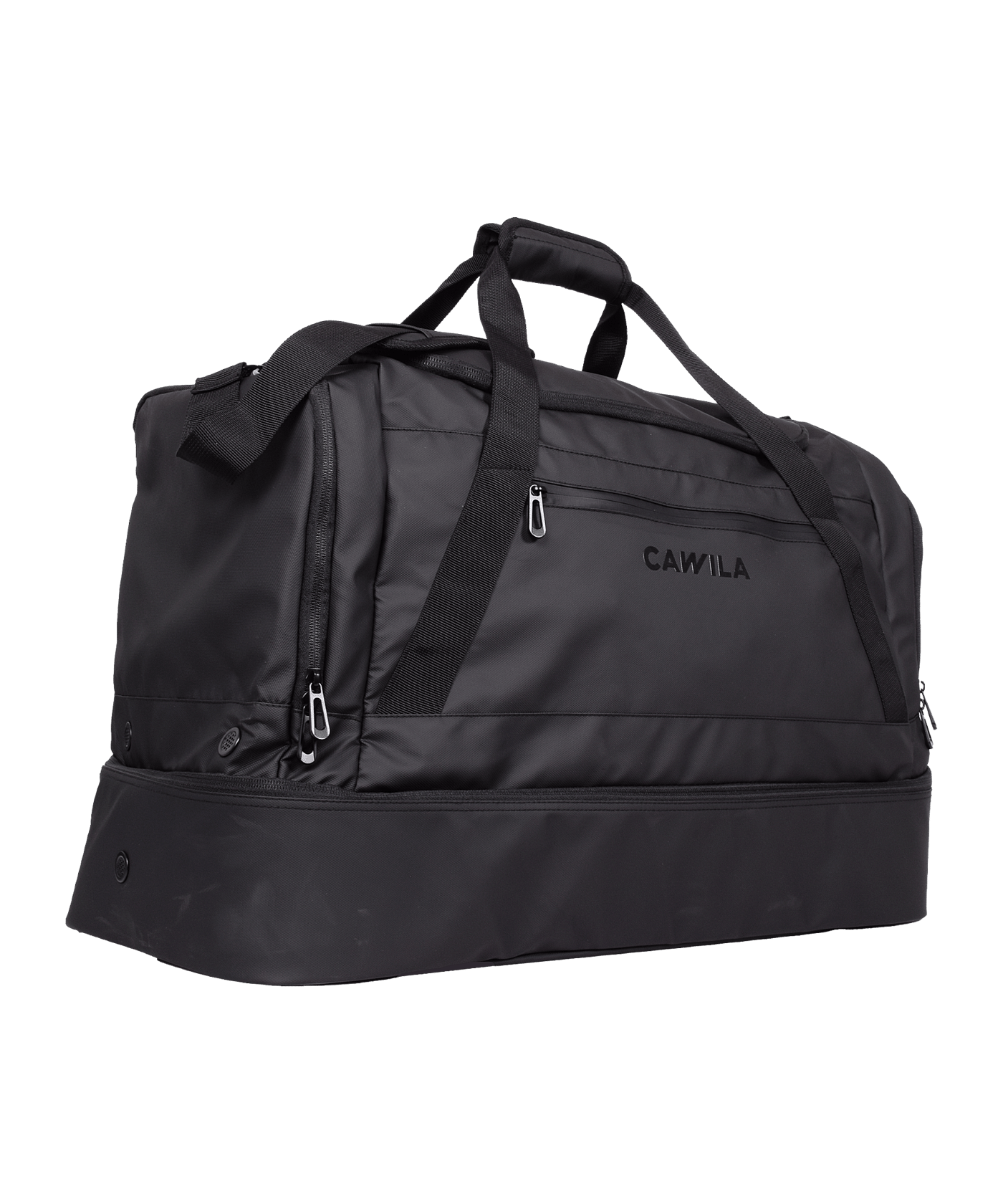 Cawila GEAR Sporttasche mit Schuhfach Schwarz | - schwarz