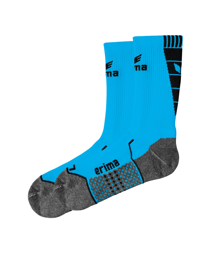 Erima Short Socks Trainingssocken Hellblau Schwarz - blau