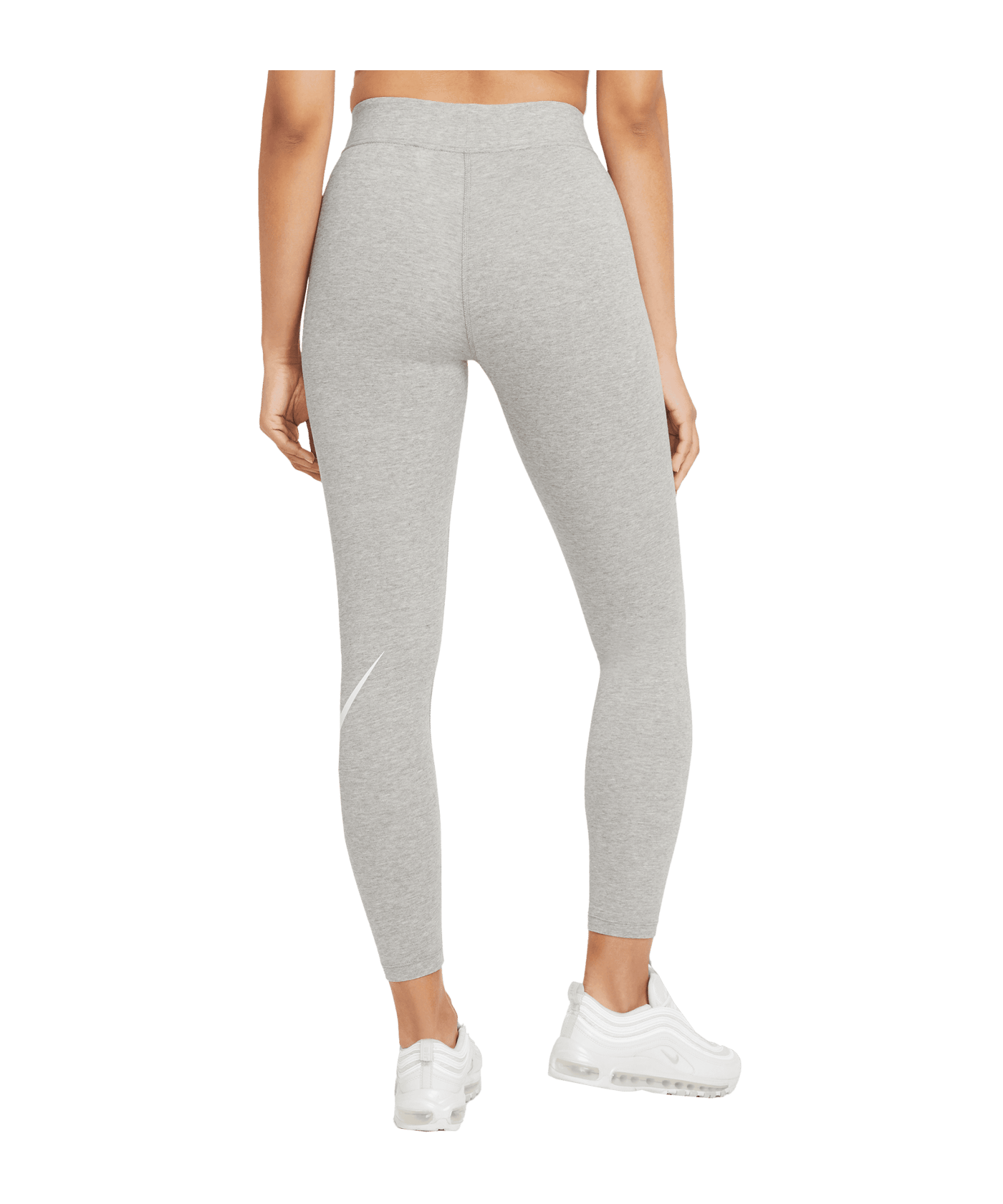 Nike Essentials Leggings Damen Grau Weiss F063 - grau