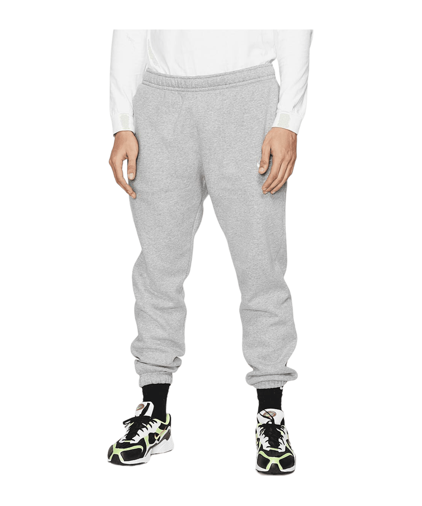 Nike Club Jogginghose Tall Grau Silber Weiss F063 - grau