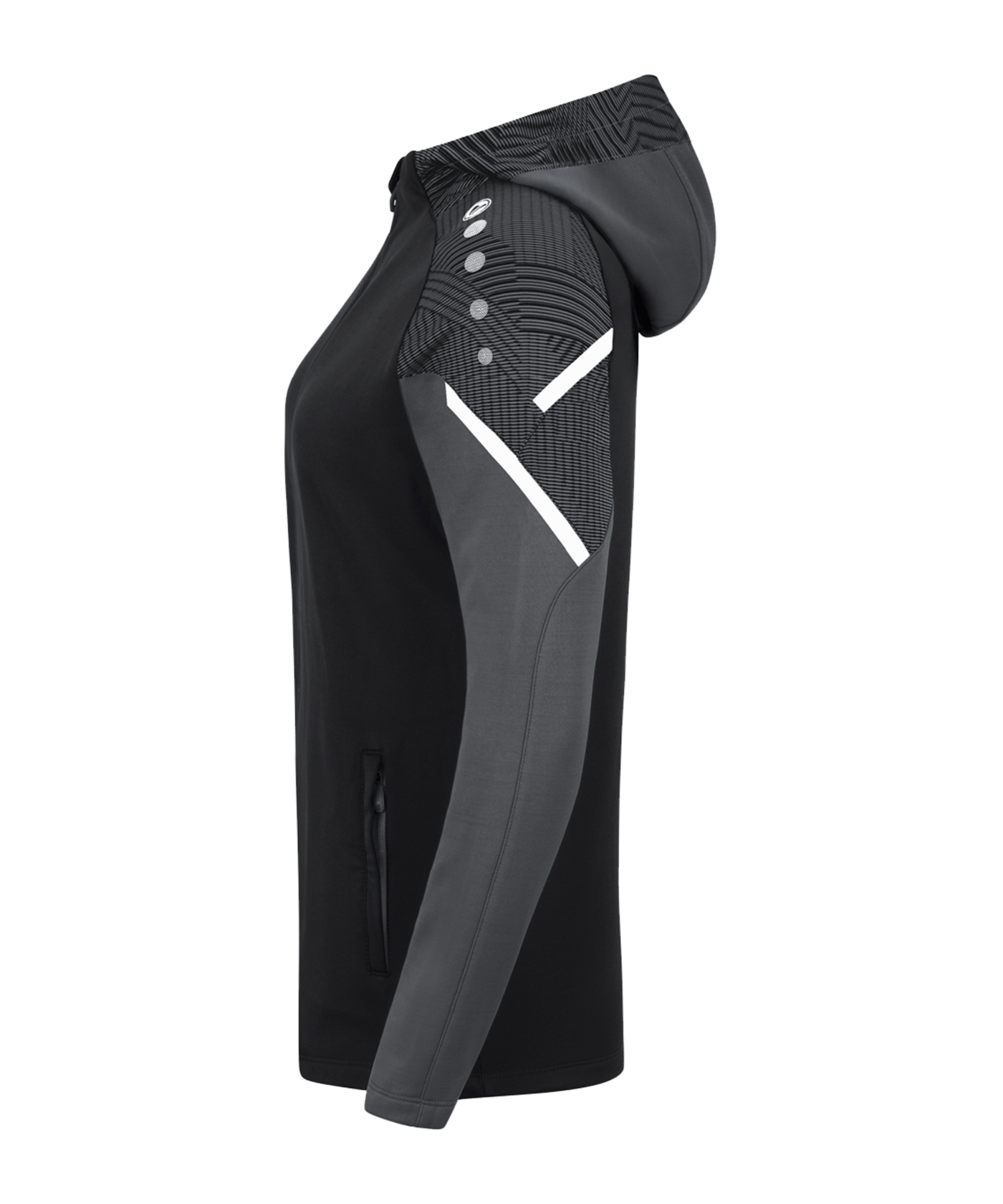 JAKO Performance Kapuzenjacke Damen Schwarz F804 - schwarz