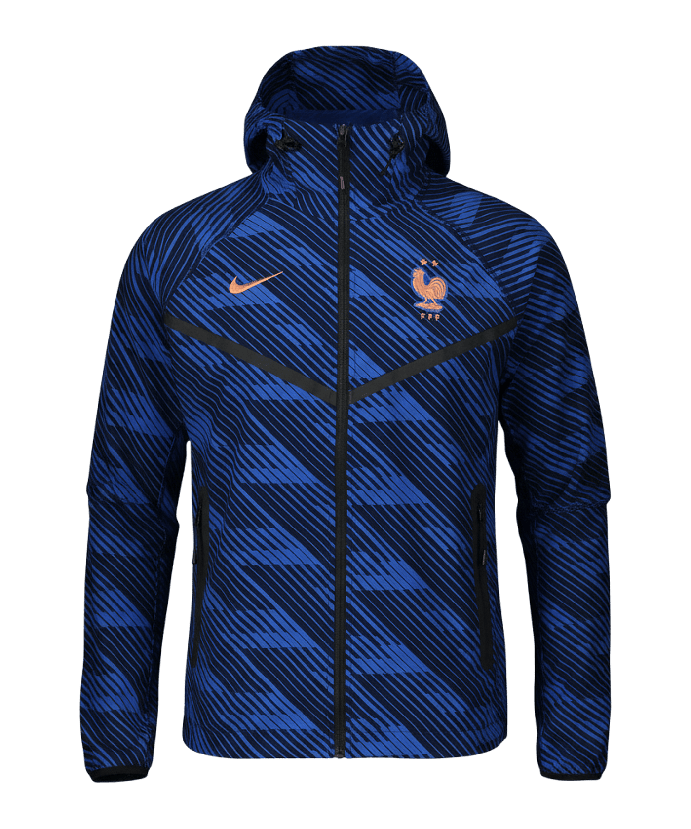 Nike FFF Frankreich Windjacke Blau F480 - blau