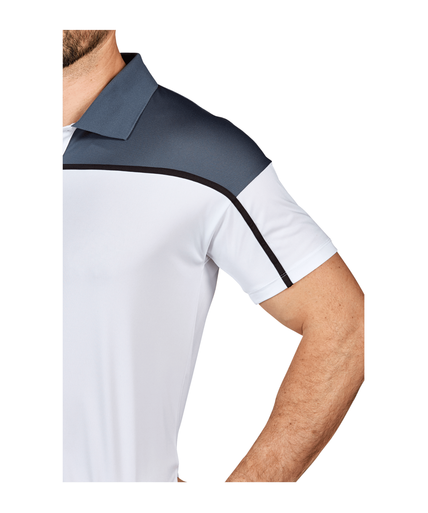 Erima Change by Poloshirt Weiss Grau - weiss
