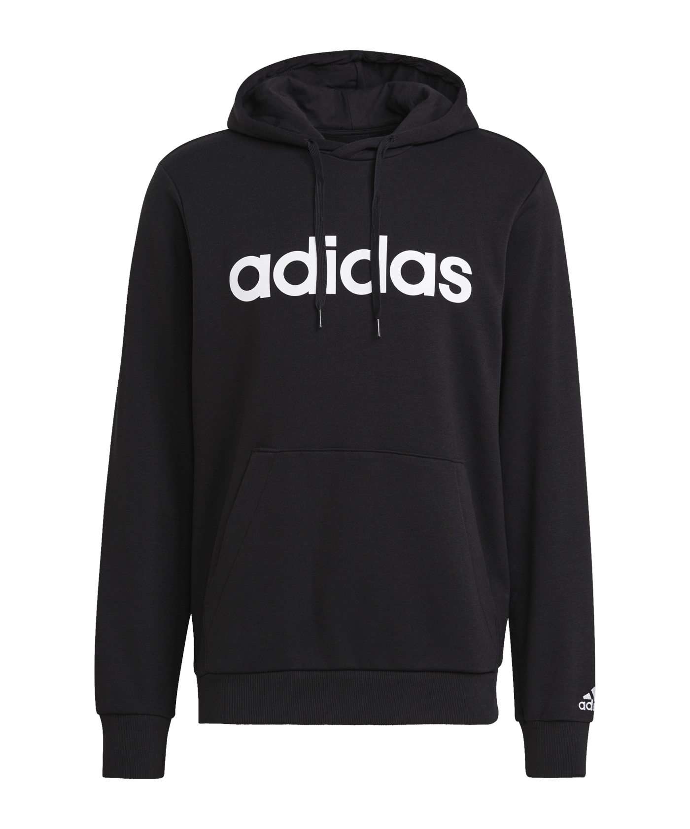 adidas Essentials Hoody Schwarz Weiss - schwarz