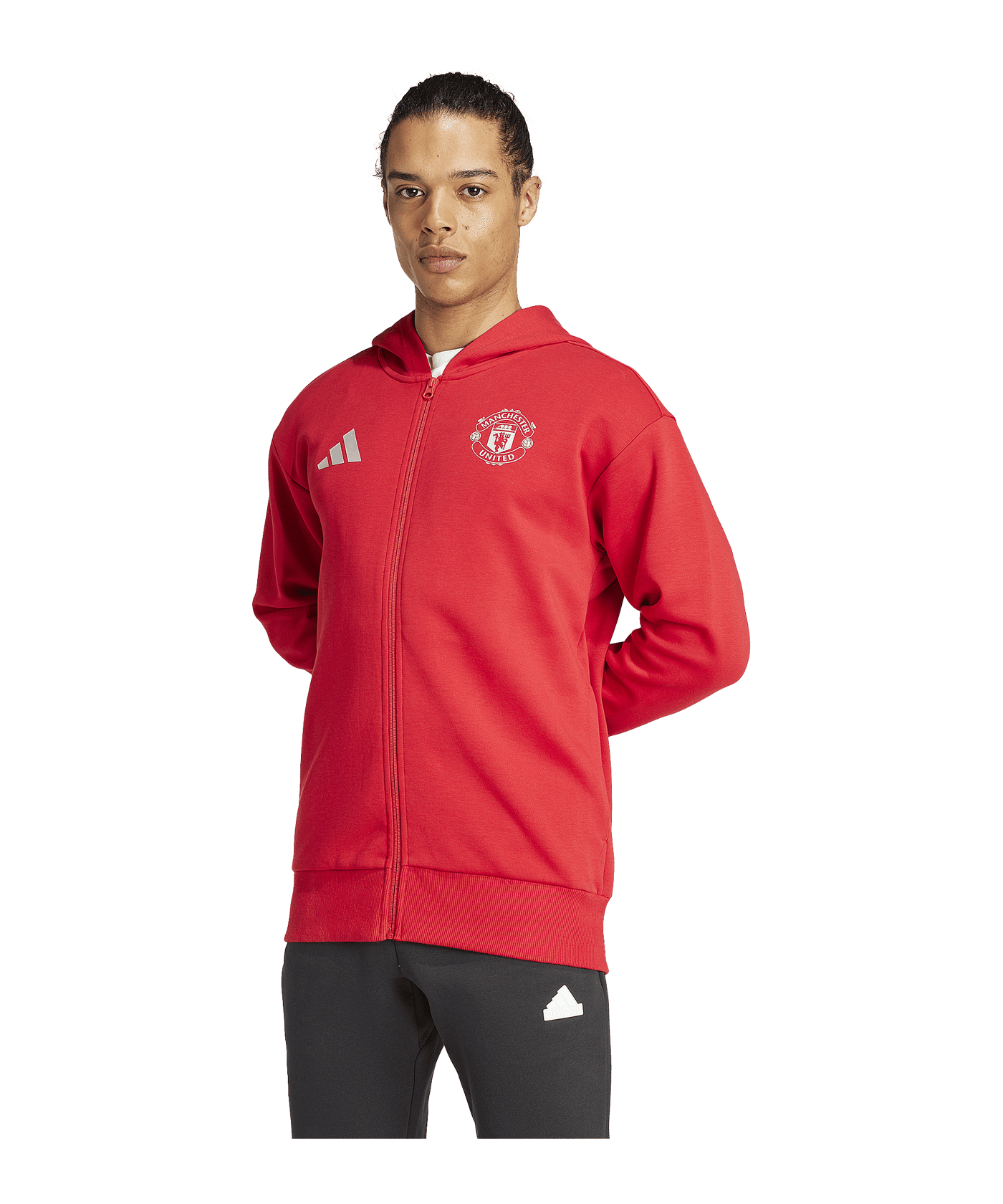 adidas Manchester United Anthem Jacke Rot - rot