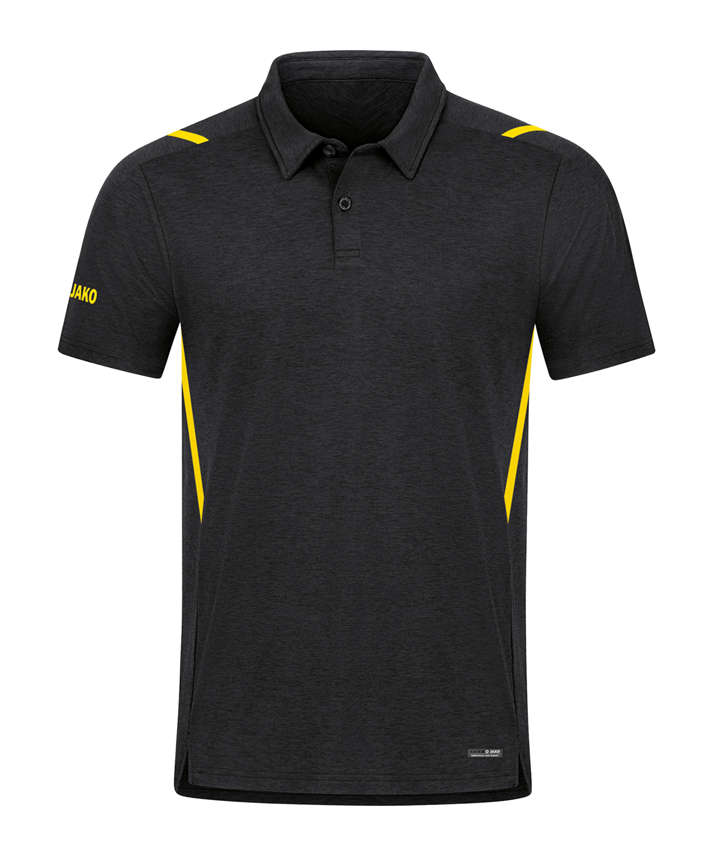 JAKO Challenge Polo Gelb F505 - schwarz