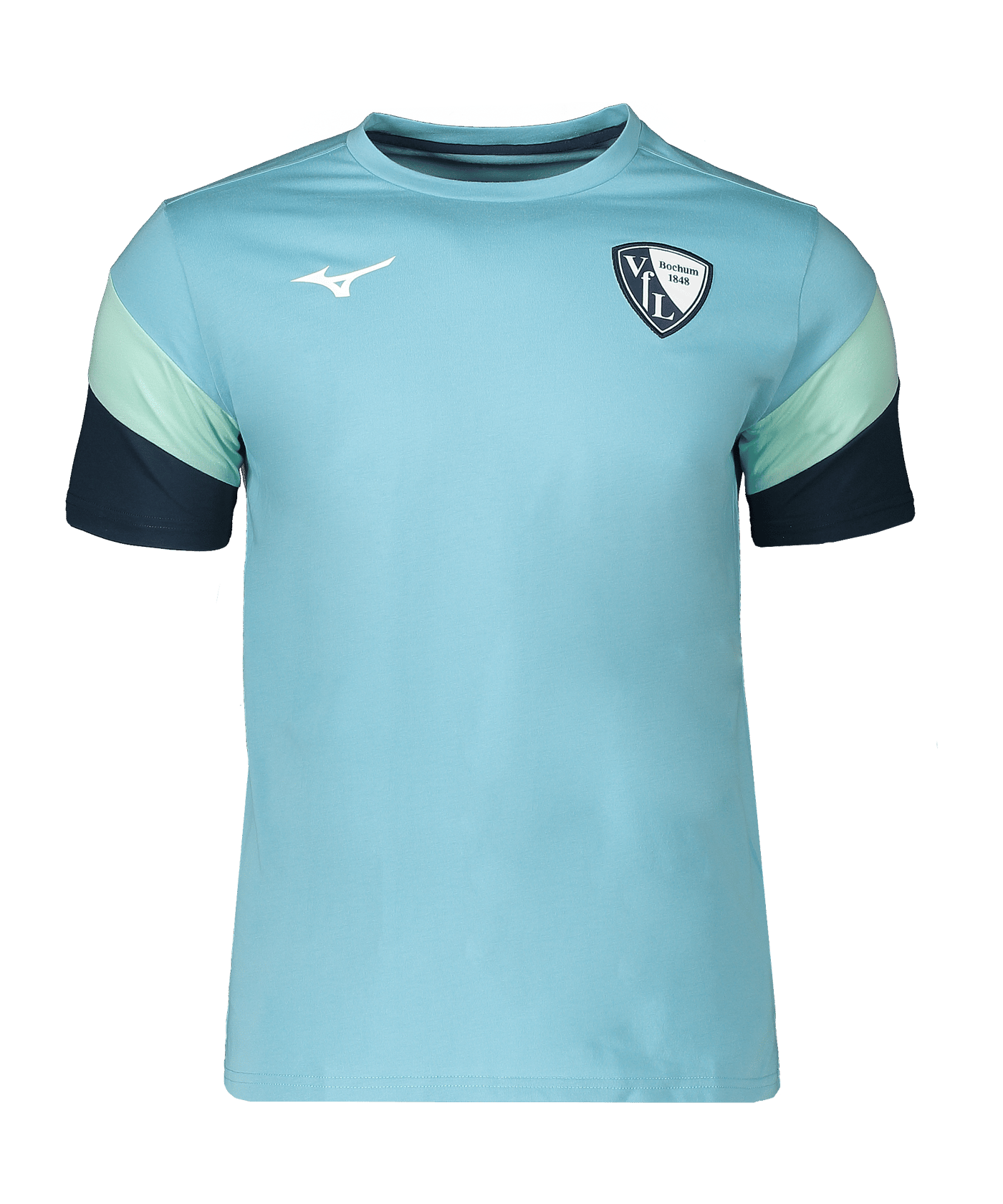 Mizuno VfL Bochum Retro Cotton T-Shirt Blau F19 - blau