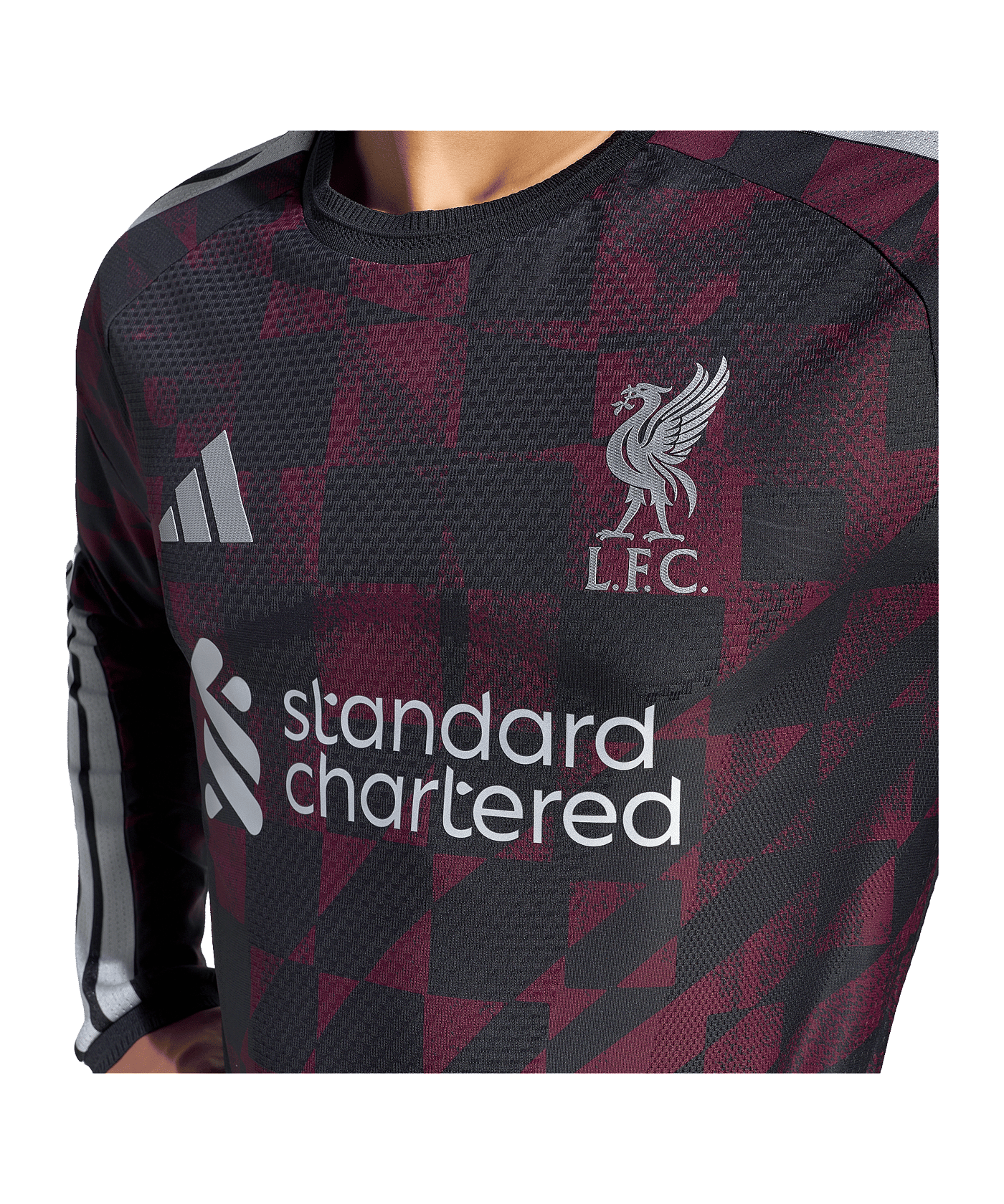 adidas FC Liverpool Authentic Trikot Langarm 3rd 2026/2027 Schwarz - schwarz