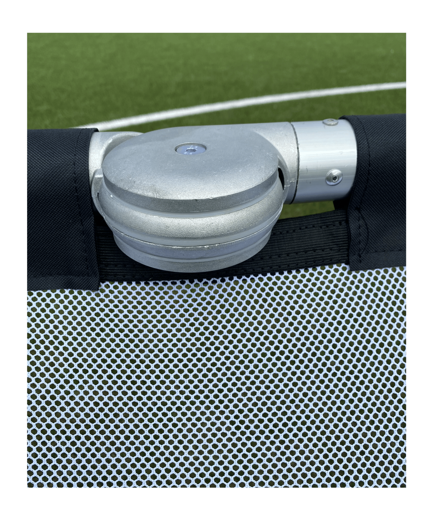 Cawila LIGA Fußball Minitor | Alu Klapptor | 120 x 80cm - silber