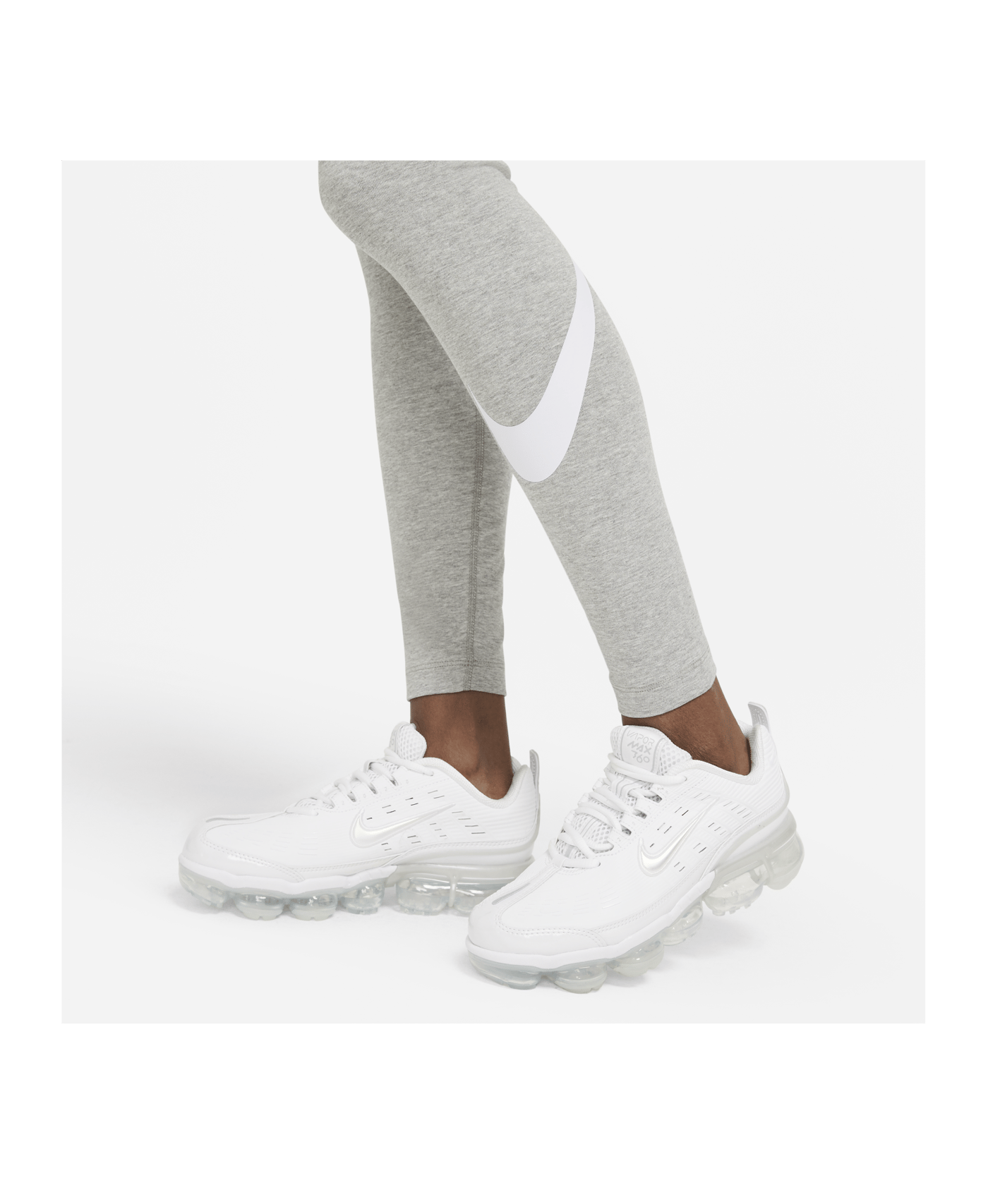 Nike Essentials Swoosh Leggings Damen Grau F063 - grau