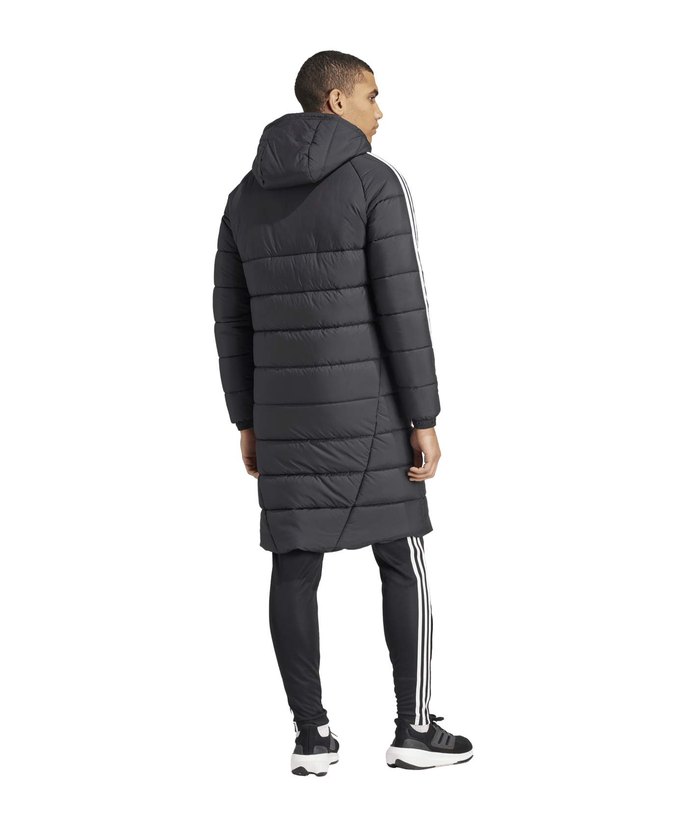 adidas Tiro 24 Long Coachjacke Schwarz Weiss - schwarz