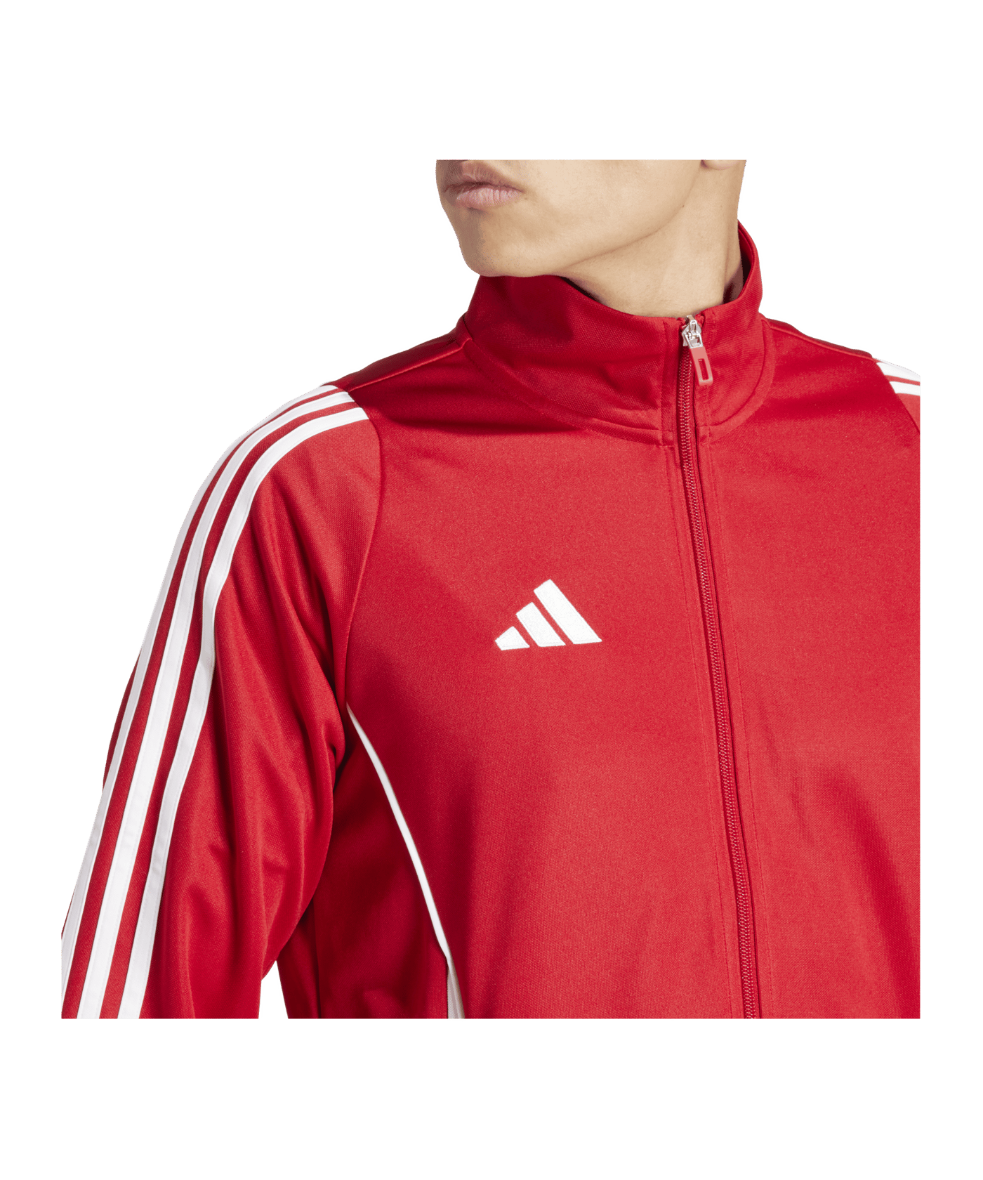 adidas Tiro 24 Trainingsjacke Rot Weiss | - rot