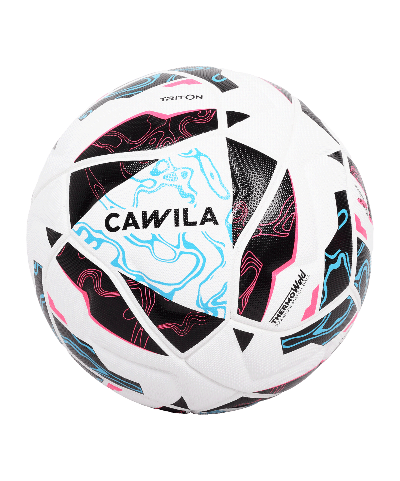 Cawila LIGA TRITON Fußball | Spielball Größe 5 | Fairtrade Produktion - weiss