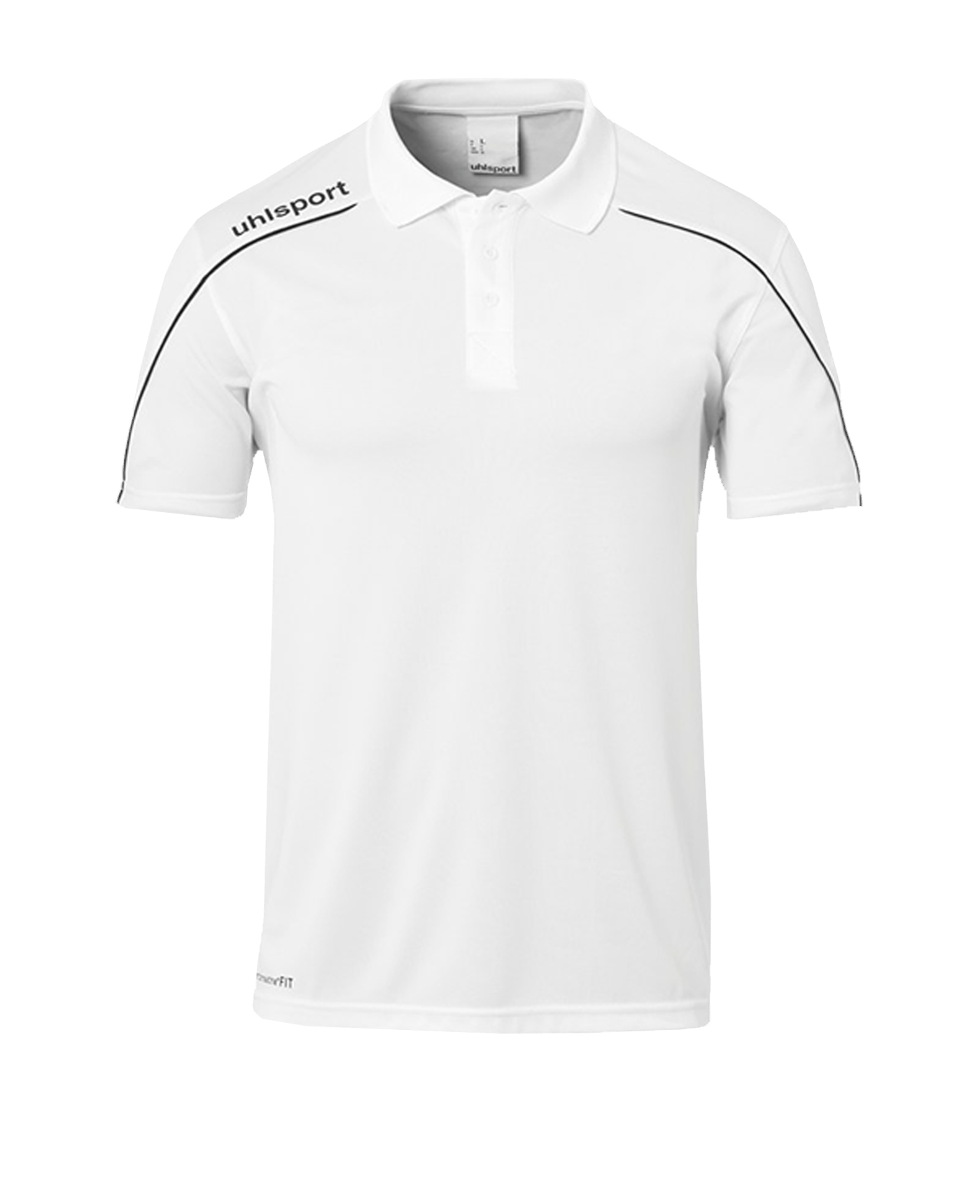 Uhlsport Stream 22 Poloshirt Weiss Schwarz F02 - weiss
