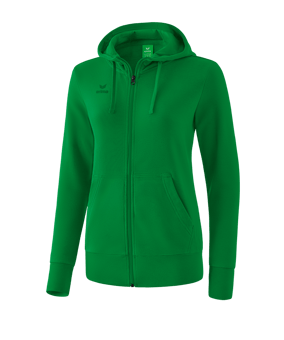 Erima Basic Kapuzenjacke Damen Grün - gruen