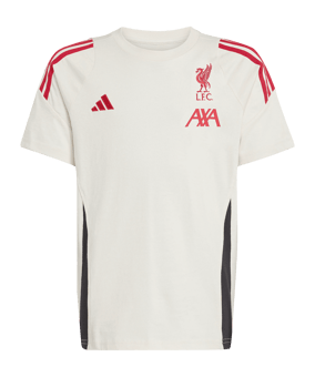 adidas FC Liverpool Tiro Cotton T-Shirt Kids Weiß - weiss
