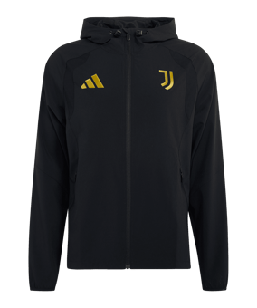 adidas Juventus Turin Tiro Travel Windjacke Schwarz - schwarz