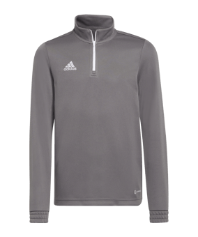 adidas Entrada 22 HalfZip Sweatshirt Kids Grau - grau
