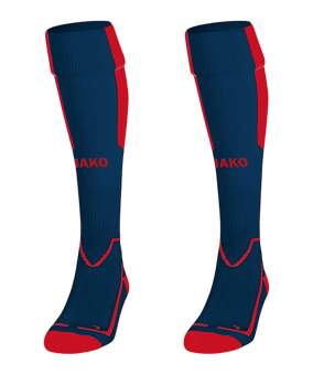 JAKO Lazio Stutzenstrumpf Blau Rot F09 - blau