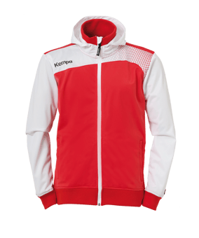 Kempa Emotion Kapuzenjacke Rot Weiss F02 - rot