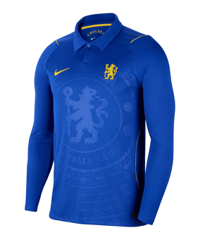 Nike FC Chelsea London Trikot Langarm Home 2026/2027 Blau F453 - blau
