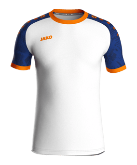 JAKO Iconic Trikot Weiss Blau Orange F17 - weiss