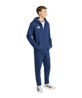 adidas Entrada 26 Kapuzenjacke Blau - blau