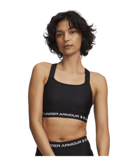 Under Armour HeatGear High Sport-BH Damen Schwarz F008 - schwarz