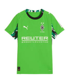 PUMA Borussia Mönchengladbach Trikot Away 2025/2026 Kids Grün F02