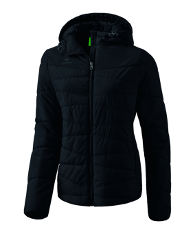 Erima Steppjacke Damen Schwarz - schwarz