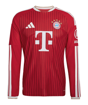 adidas FC Bayern München Authentic Trikot Langarm Home 2026/2027 Rot - rot
